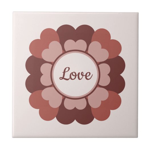 Heart Wreath Tegeltje (Voorkant)