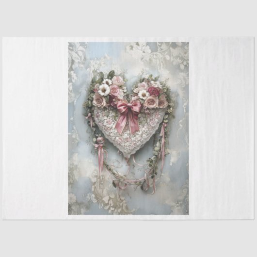 Heart Wreath Tissuepapier (Voorkant)