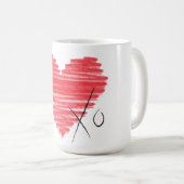 Heart XO Koffiemok (Voorkant rechts)