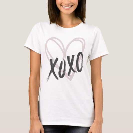 Heart X's en O'x XOXO T-shirt (Voorkant)