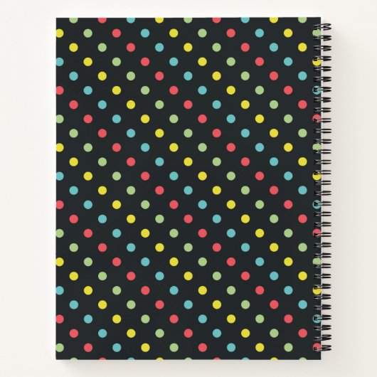 Heart Yarn Polka Dot Crochet Projects Notitieboek (Achterkant)