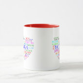 Heart Yoga-Mok - Unieke Yoga-cadeaus Mok (Midden)