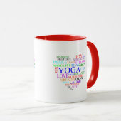 Heart Yoga-Mok - Unieke Yoga-cadeaus Mok (Voorkant rechts)