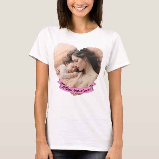 Heart You, aangepaste tekst en foto T-shirt (Voorkant)