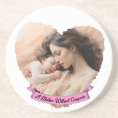 Heart You, aangepaste tekst en foto Zandsteen Onderzetter (Voorkant)