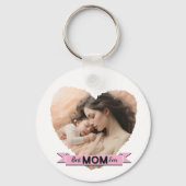 Heart You, beste moeder ooit lint Sleutelhanger (Achterkant)