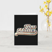 Heart You Suicide Prevention Awareness Retro Vinta Kaart (Gele Bloem)