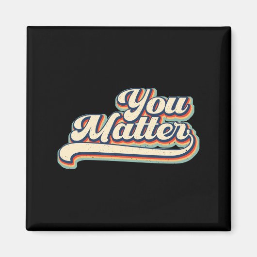 Heart You Suicide Prevention Awareness Retro Vinta Magneet (Voorkant)