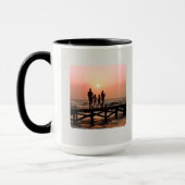 Heart Your Name Photo Script Custom Gift Mug Mok (Links)