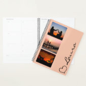 Heart Your Name Photo Script Custom Gift Planner (Display)