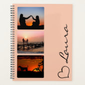 Heart Your Name Photo Script Custom Gift Planner (Voorkant)