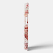 Heart, zijn bloedvaten Parchment Red Gem Monogram Case-Mate iPhone Case (Achterkant / Rechts)