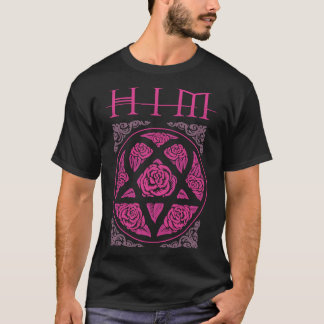 Heartagram Him Band T-shirt Heartagram t-shirt Roz