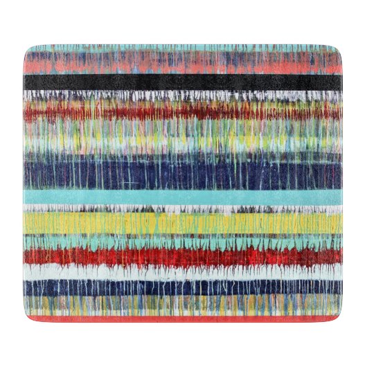 Heartbeat 6 x 7 deco glazen snijplank (Voorkant)