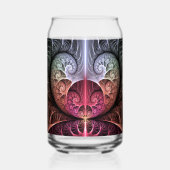 Heartbeat, Abstract Surreal Fantasy Fractal Art Blikvorm Glas (Achterkant)