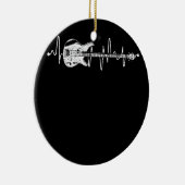 Heartbeat Bass Guitar Bass Player But Keramisch Ornament (Rechts)