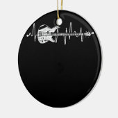 Heartbeat Bass Guitar Bass Player But Keramisch Ornament (Links)