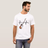Heartbeat Bass Guitar T-shirt (Voorkant volledig)
