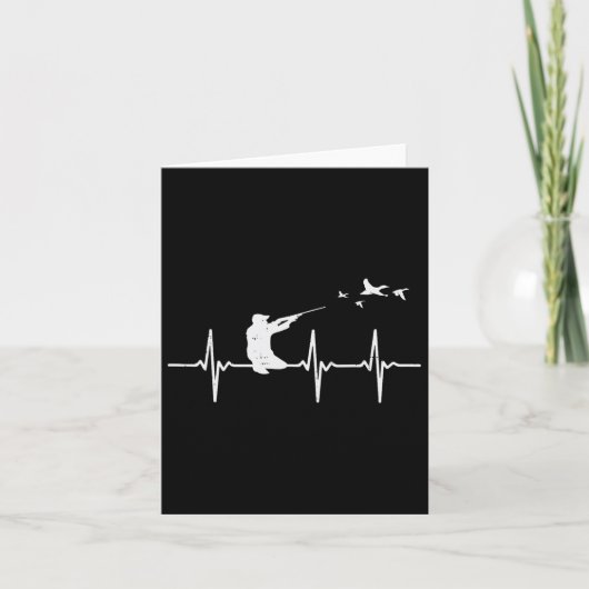 Heartbeat Bird Shooting Hunter Kaart (Voorkant)