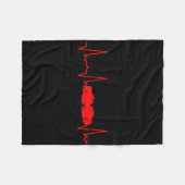 Heartbeat Boxe 1 Fleece Deken (Voorkant (Horizontaal))