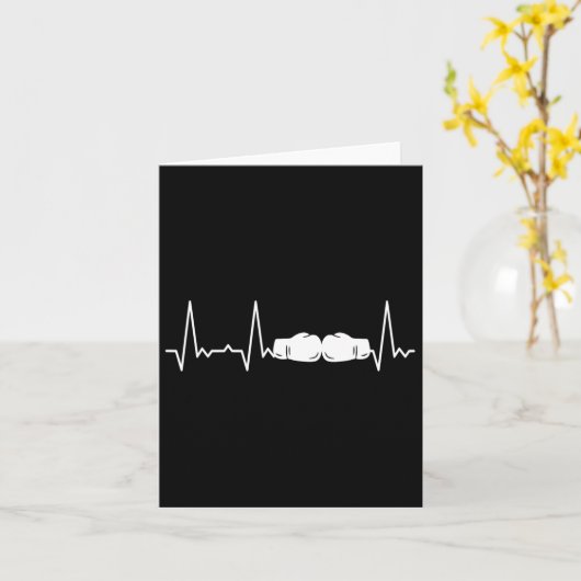 Heartbeat Boxing Kaart (Gele Bloem)