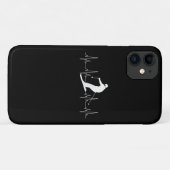 Heartbeat-cadeau voor skiërs Case-Mate iPhone case (Achterkant (horizontaal))