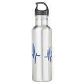 Heartbeat Cheer Pom-Pom Graphic Waterfles (Achterkant)