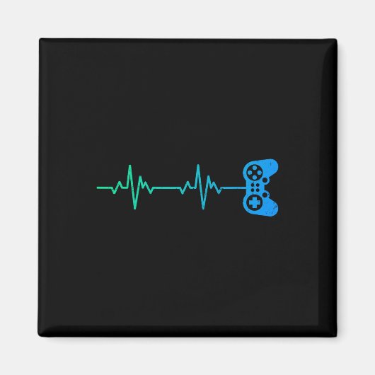 Heartbeat Cool Videogame Controller voor nerdy spe Magneet (Voorkant)