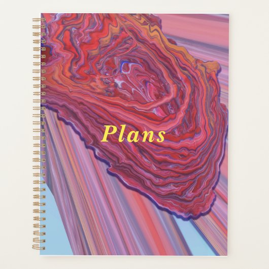 Heartbeat Design Abstracte kunst Planner (Voorkant)