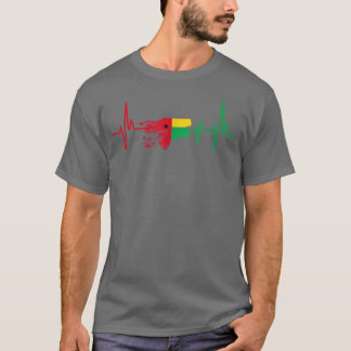 Heartbeat Design Flag Guinee-Bissau T-shirt