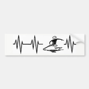 Heartbeat Disk Golf sticker