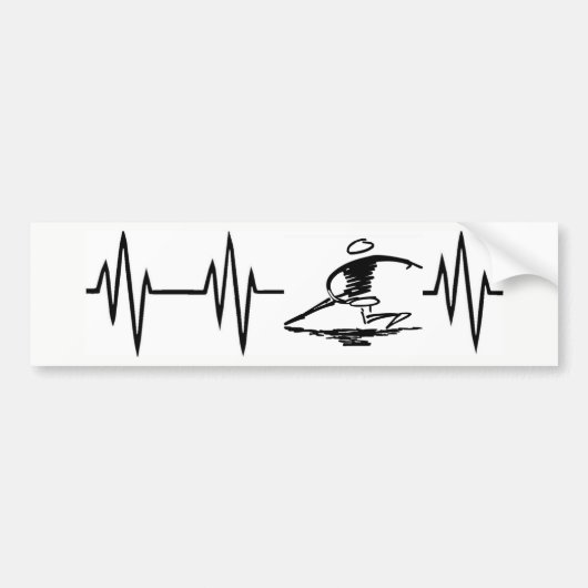 Heartbeat Disk Golf sticker (Voorkant)