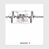 Heartbeat Drums Sticker (Vel)