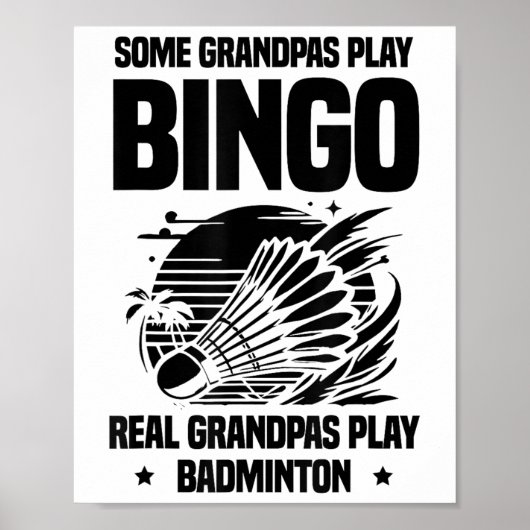 Heartbeat ECG Shuttle Badminton Player Shuttle Poster (Voorkant)