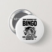 Heartbeat ECG Shuttle Badminton Player Shuttle Ronde Button 5,7 Cm (Voorkant /achterkant)