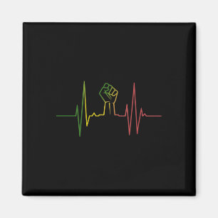 Heartbeat eerste zwarte geschiedenis maand Afro-Am Magneet