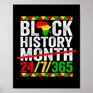 Heartbeat eerste zwarte geschiedenis maand Afro-Am Poster