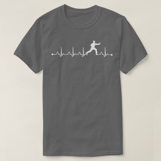 Heartbeat EKG Judo Lovers Gift T-shirt (Design voorkant)