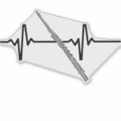 Heartbeat Flute Sticker (Voorkant)