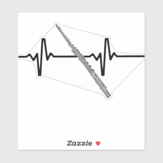 Heartbeat Flute Sticker (Vel)