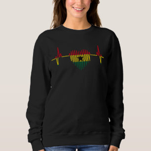 Heartbeat Ghanese vlag Ghana 1 Trui
