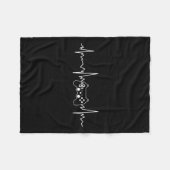 Heartbeat Grappig Videogame Cadeau Boys Mannen Gam Fleece Deken (Voorkant (Horizontaal))