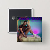 HEARTBEAT Hoesje Art Pin Vierkante Button 5,1 Cm (Voorkant /achterkant)