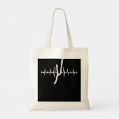 Heartbeat Keuka Lake - Vingermeren - Gifts - Lake  Tote Bag (Achterkant)