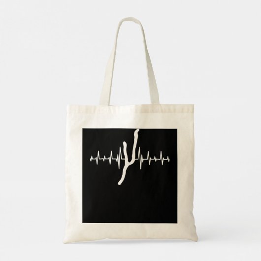 Heartbeat Keuka Lake - Vingermeren - Gifts - Lake  Tote Bag (Achterkant)