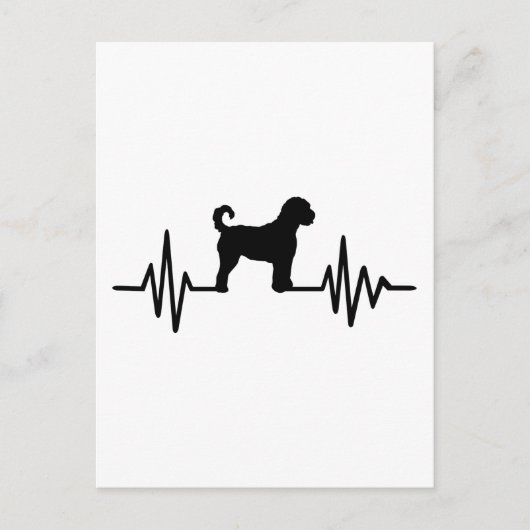 Heartbeat Labradoodle Briefkaart (Voorkant)