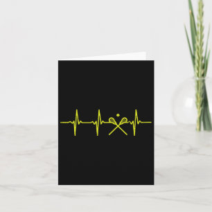 Heartbeat Lacrosse Lax Lovers Player Goalie Fan Me Kaart