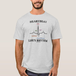 Heartbeat Life's Rhythm (ECG/EKG-hartslag) T-shirt