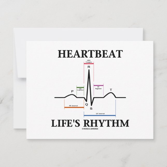 Heartbeat Life's ritme (ECG/EKG-hartslag) (Voorkant)