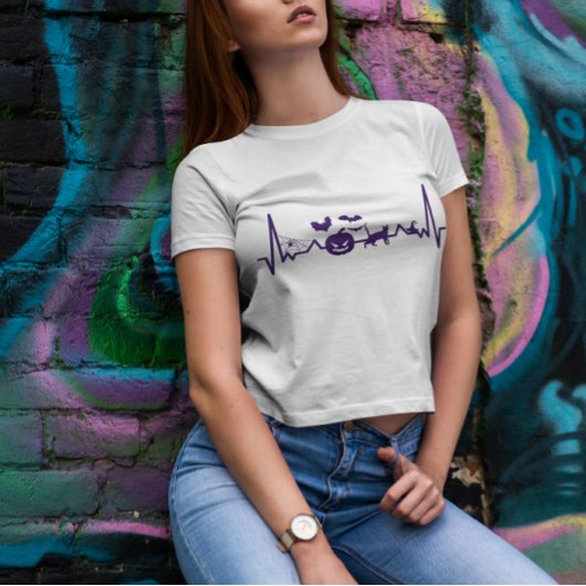 Heartbeat Line Halloween T-shirt